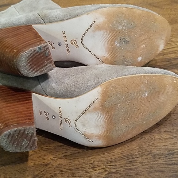 Corso Como Gray Suede Booties - Picture 6 of 7